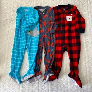 Carter Boys Sleepers/Pajamas • Set of 3